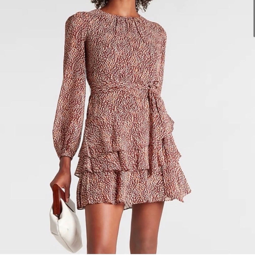 Express tiered ruffle chiffon